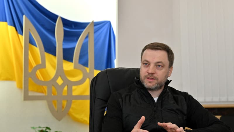 Le ministre de l'Intérieur ukrainien Denis Monastirskiï le 9 juin 2022 à Kiev.