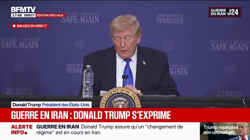 Donald Trump assure que les capacités militaires de l'Iran ont été détruites "à hauteur de 90%"