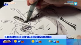 Il dessine les chevaliers du Zodiaque