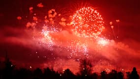 Feu d'artifice. (Illustration)