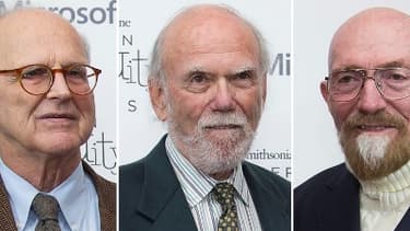 Les trois astrophysiciens récompensés par le prix Nobel de la physique