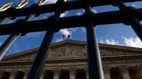 Une façade de l'Assemblée nationale qui vient de connaître une nouvelle recomposition, le 10 juillet 2024 à Paris