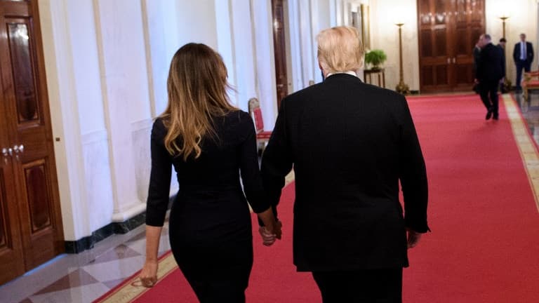 Melania et Donald Trump à la Maison Blanche, le 24 octobre dernier.