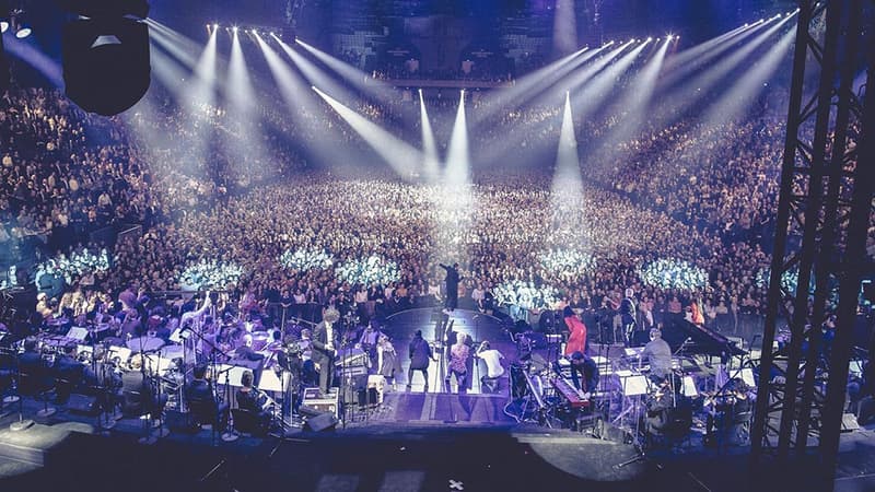 Le concert d'Ibrahim Maalouf à l'AccorHotels Arena, le 14 décembre 2016.