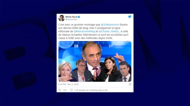 Melenchon Met Au Meme Plan Hidalgo Et Faure Avec Zemmour Et Le Pen Dans Un Montage Photo