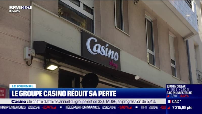 Le groupe Casino réduit sa perte