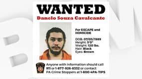 L'avis de recherche de Danelo Cavalcante, meurtrier qui s'est évadé de prison le 31 août, aux Etats-Unis