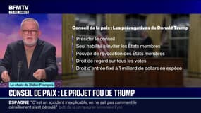 LE CHOIX DE DIDIER FRANÇOIS - Conseil de paix: le projet fou de Donald Trump