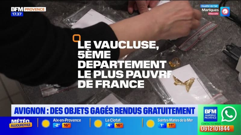 Avignon: des objets gagés rendus gratuitement