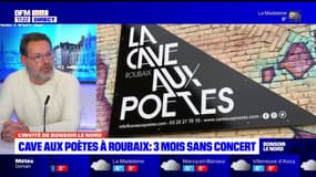 Nicolas Lefèvre, directeur de la cave aux poètes à Roubaix, "prépare les 30 ans" de la salle, malgré les difficultés et l'annulation de concerts