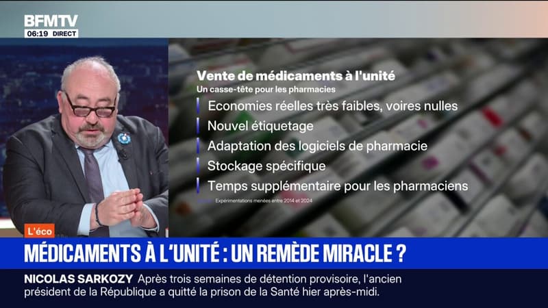 La Cour des comptes ne recommande pas la vente de médicaments à l'unité