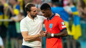 Gareth Southgate et Marcus Rashford en septembre 2023