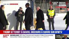 Davos: Donald Trump arrive dans la ville suisse à bord de l'un des six hélicoptères Marine One