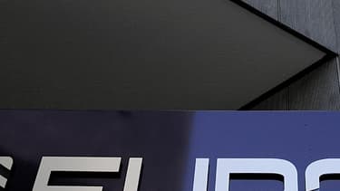 Logo à l'entrée du siège d'Europol à La Haye, aux Pays-Bas, le 1er juillet 2011.