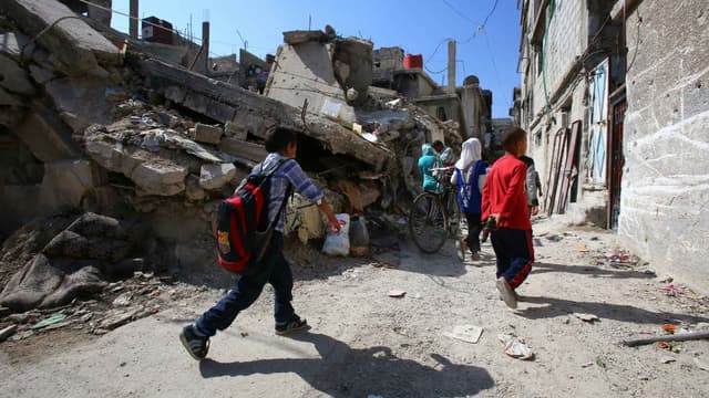 Le quartier de Set Zaynab, à Damas, est coutumier des explosions, comme ici le 13 octobre 2014.