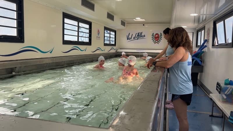 Alpes-de-Haute-Provence: à Allos, une piscine mobile pour apprendre à nager
