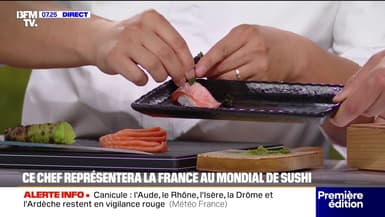 Ce chef représentera la France cette année au championnat du monde de sushis