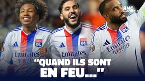 Lacazette-Cherki-Fofana "en feu"... "Quand ils sont comme ça, rien ne peut nous arriver", estime Caqueret 