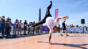 La place de la Concorde lors d'un événement dédié aux JO 2024 à Paris, le 23 juin 2019