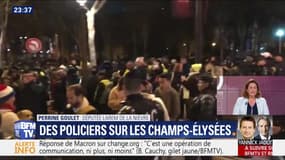 Ras-le-bol des policiers: une centaine de gardiens de la paix sur les Champs-Élysées