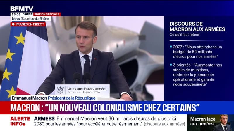 Industrie militaire: "Si nous étions en guerre, j'ose espérer que nous ne produirions pas ainsi", déclare Emmanuel Macron