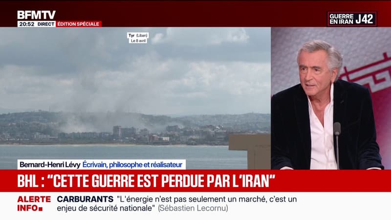 Guerre au Moyen-Orient: “Cette guerre est perdue par l’Iran”, annonce Bernard-Henri Lévy, écrivain