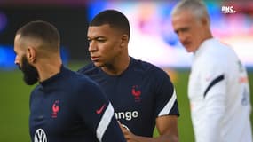 Equipe de France : Deschamps dédramatise les possibles tensions entre Benzema et Mbappé