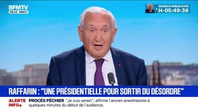 Présidentielle 2027: "Je suis tout à fait contre les primaires", déclare Jean-Pierre Raffarin, ancien Premier ministre