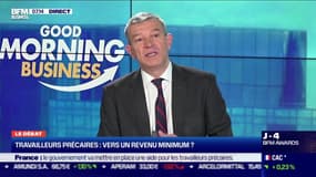 Le débat : Travailleurs précaires, vers un revenu minimum ? par Jean-Marc Daniel et Nicolas Doze - 26/11