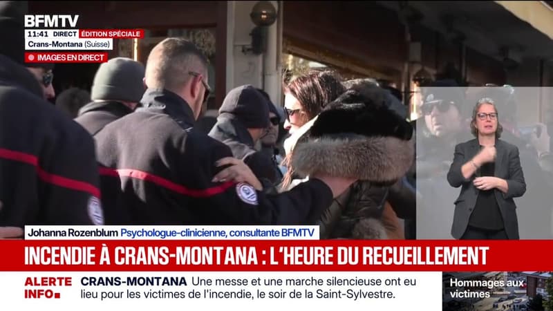 Crans-Montana: Laëticia, une mère qui a perdu son fils Arthur dans l'incendie du bar "Le Constellation", reçoit le soutien des pompiers