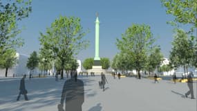 Le projet de transformation de la place de la Bastille.