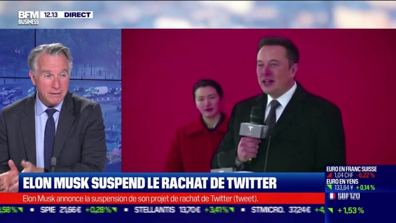 Suspension du rachat de twitter