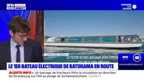 Strasbourg: le premier bateau électrique de Batorama en route