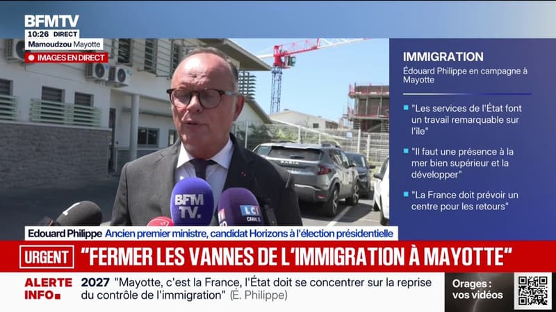 Mayotte: "Nous devons tenir un discours extrêmement ferme vis-à-vis des Comores", affirme Édouard Philippe