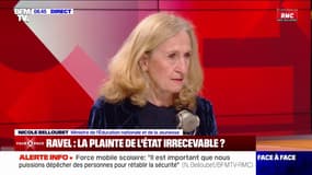 Nicole Belloubet: "Je ne suis pas sûre que l'on puisse dire que l'État a une part de responsabilité dans l'assassinat de Samuel Paty"