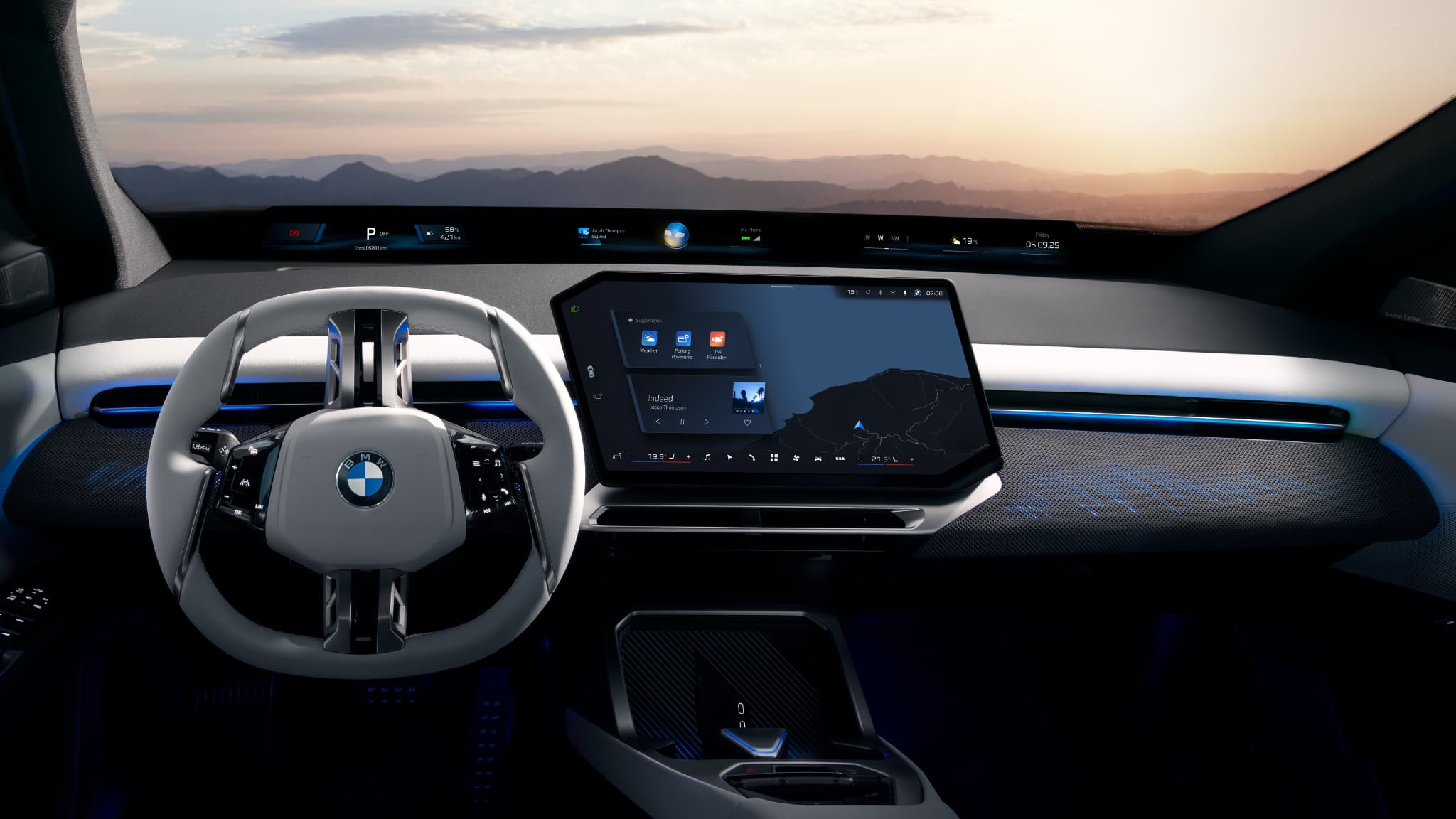 L'Interior del BMW IX3 L'Onger of the BMW IX3