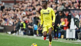 Thierno Barry avec Villarreal, à Madrid le 22 février 2025