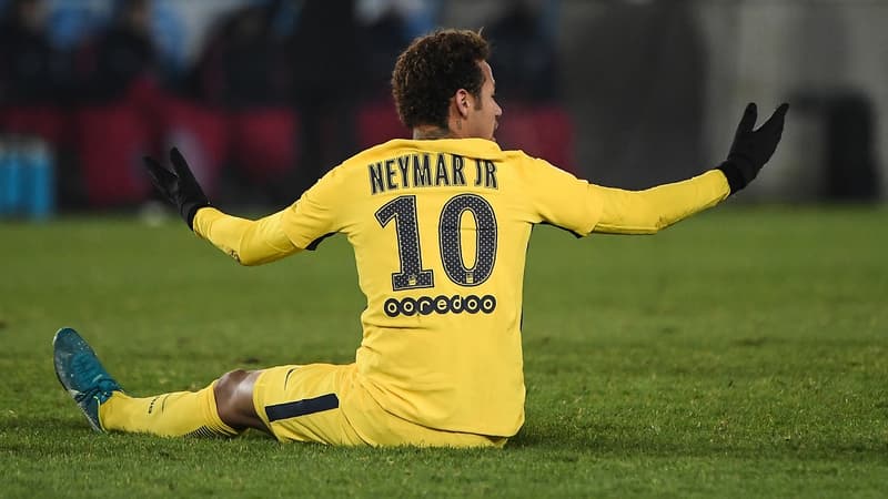 Neymar à Strasbourg le 9 décembre 2017