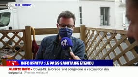 Extension du pass sanitaire: "une très bonne chose" pour ce Parisien