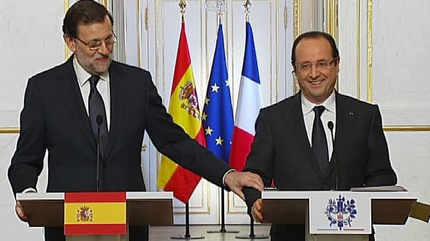 François Hollande et Mariano Rajoy