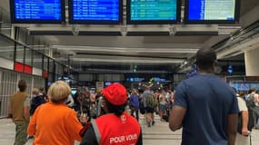 La panne de signalisation sur une ligne à grande vitesse entraînant des retards en gare de Paris-Montparnasse en plein chassé-croisé des vacances d'été a été résolue