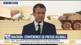 La conférence de presse d'Emmanuel Macron au Mali