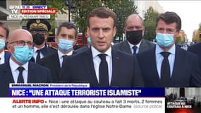 Emmanuel Macron: " Aujourd'hui, je veux passer un message de fermeté et d'unité"