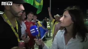 Football / L'euphorie des supporters de la Selecao - 13/06