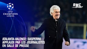 Atalanta - Valence : Gasperini applaudi par les journalistes en salle de presse