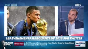 #Magnien: la photo de Kylian Mbappé embrassant la Coupe du Monde est le tweet le plus partagé et le plus aimé de l'année 2018.