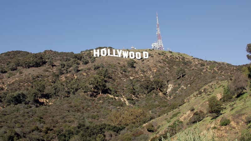 Le panneau Hollywood, en 2005
