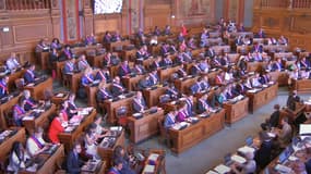 Des élus au Conseil de Paris le mardi 4 juillet 2023