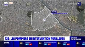 Paris: les pompiers sauvent deux ouvriers bloqués sur une nacelle dans le 13e arrondissement