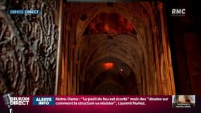 Incendie à Notre-Dame de Paris: les premières images de l'intérieur de la cathédrale